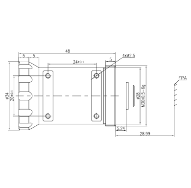 Drawings of 150mm F2.0 Athermal Lens